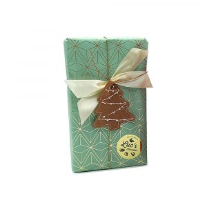 caja chocolate regalo con lazo Navidad