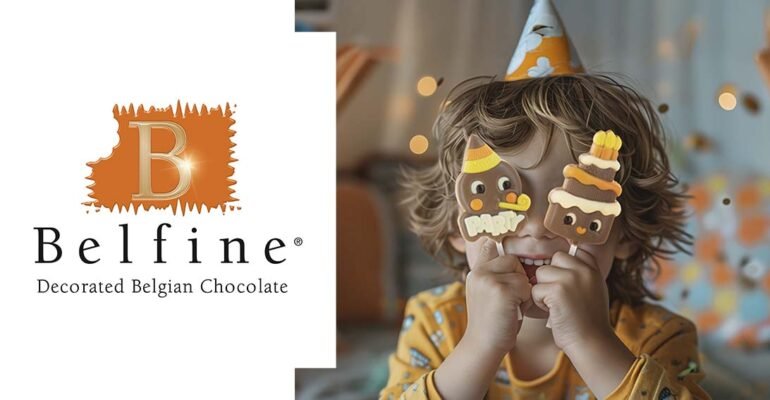 Piruletas de chocolate belga Belfine