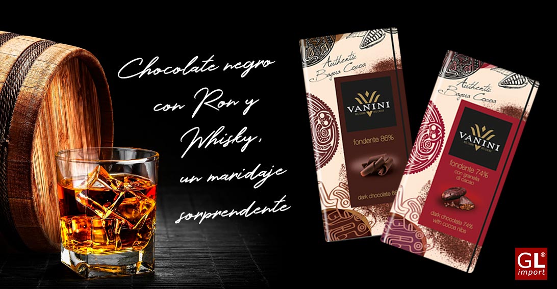chocolate negro maridaje ron y whisky gourmet leon