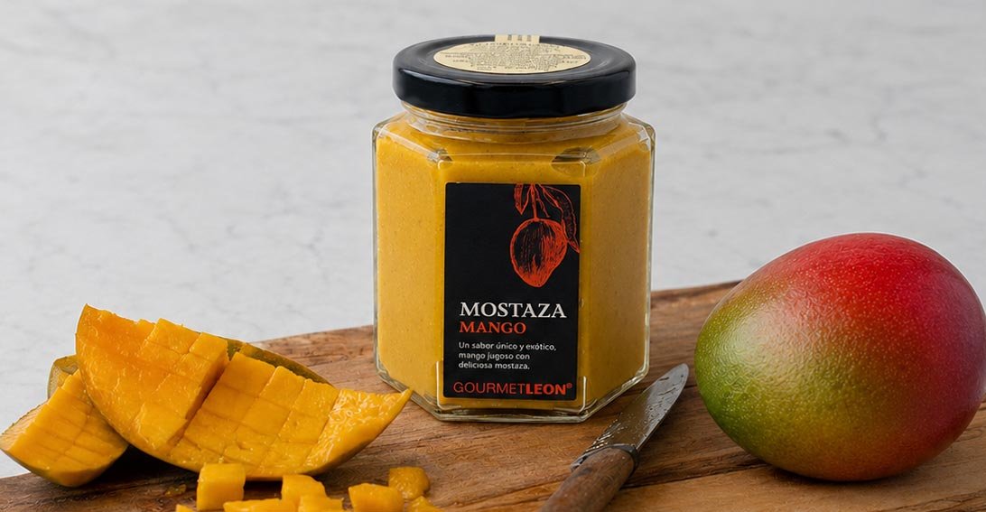 Mostaza de mango Gourmet León para recetas gourmet