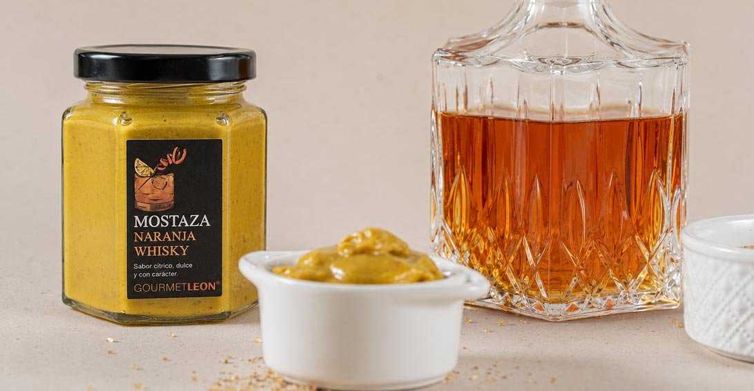 Mostaza de naranja y whisky Gourmet León