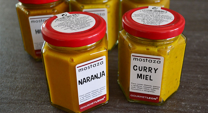 mostaza de naranja mostaza de higo mostaza de curry miel gourmet leon