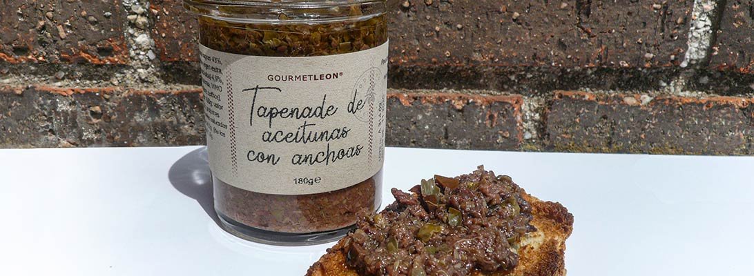 pate de aceitunas y anchoas gourmet leon