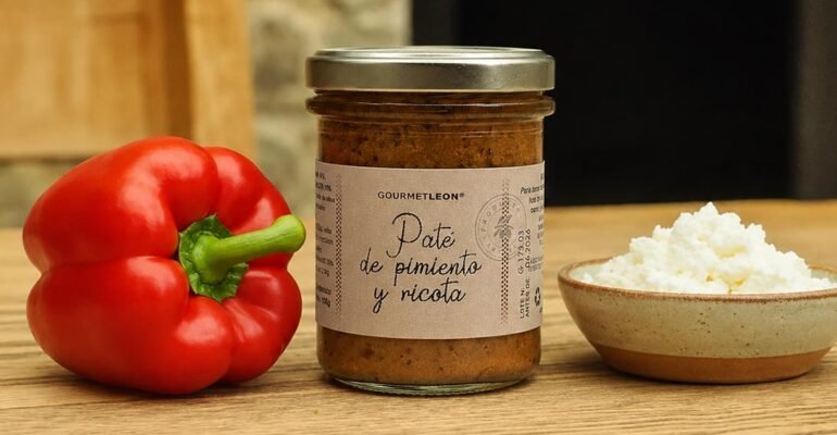 Paté de pimientos asados y queso ricota gourmet leon