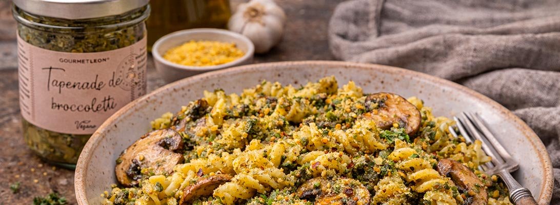 pesto de brocoli para pasta gourmet leon