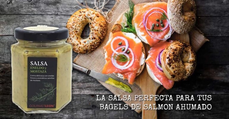 salsa de eneldo y mostaza gourmet leon