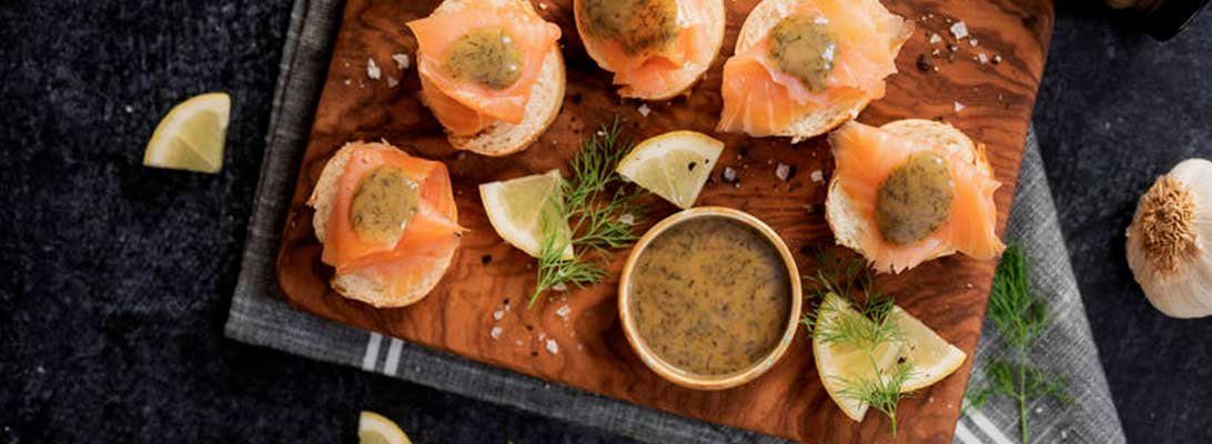 salsa de mostaza y eneldo para salmon