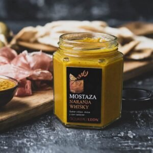 Tabla de quesos y embutidos con mostaza de naranja y whisky Gourmet Leon