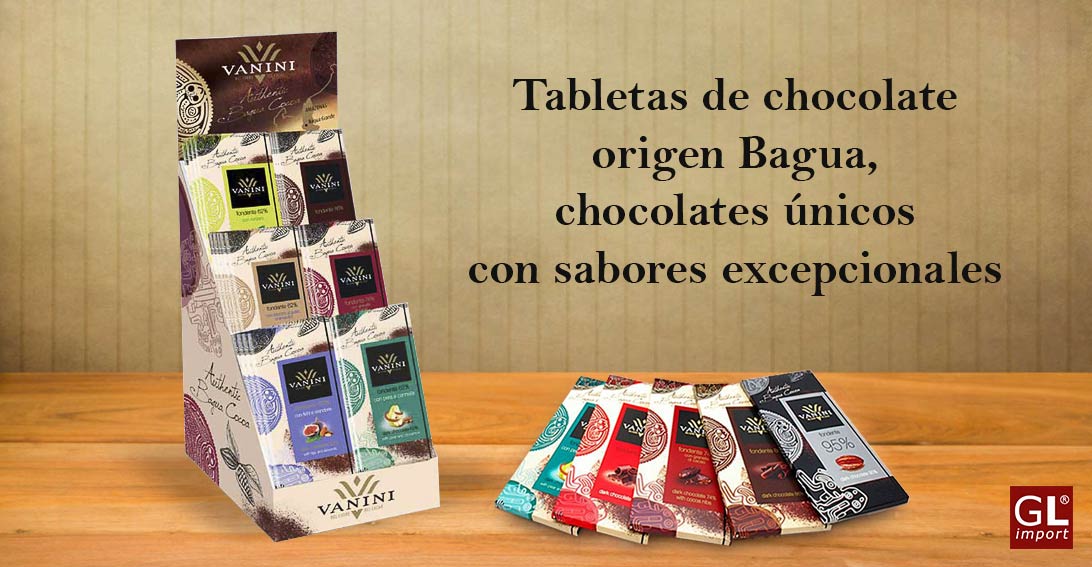 tabletas de chocolate origen bagua vanini gourmet leon