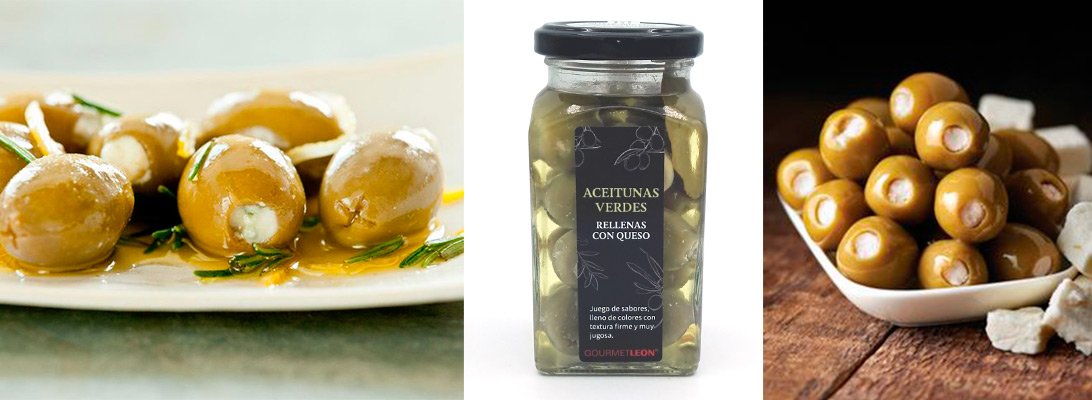 aceitunas rellenas queso gourmet leon aceitunas rellenas queso gourmet leon