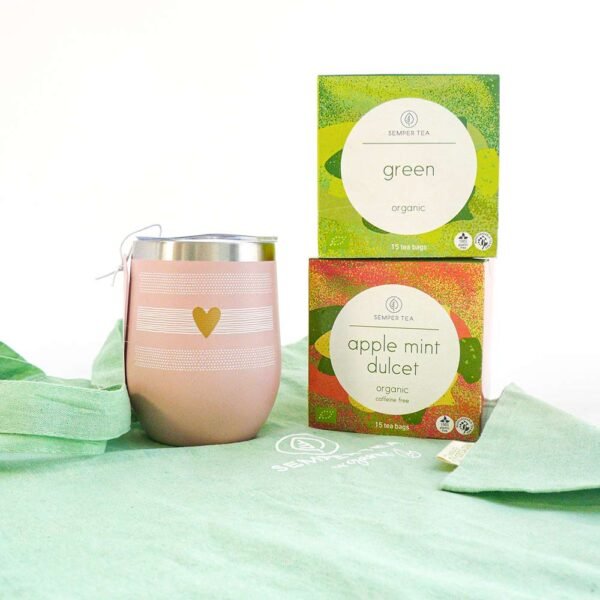 pack de regalo con taza termo tes semper tea