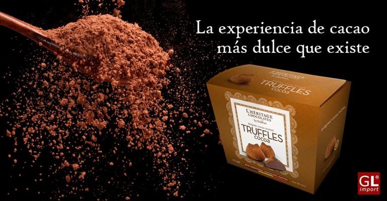 trufas de chocolate belga cacao leon